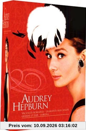 Coffret Audrey Hepburn : Guerre et Paix ; Vacances romaines ; Diamants sur canape ; Sabrina [FR Import]