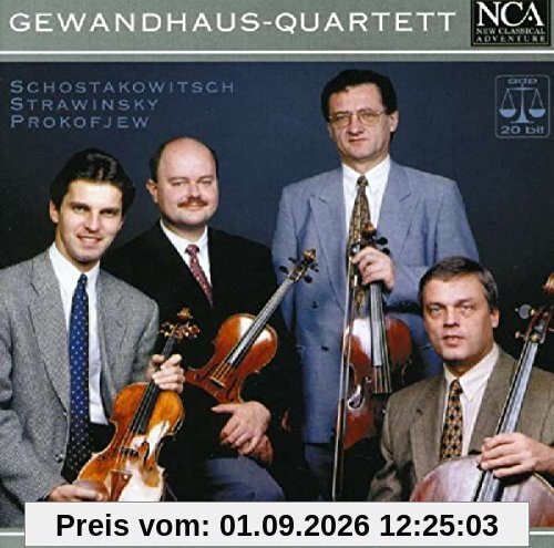 Streichquartette (Strawinsky/Prokofieff/Schostak)