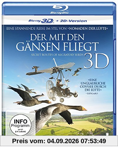Der mit den Gänsen fliegt [3D Blu-ray + 2D Version]