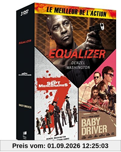 Meilleur de l'action - Coffret : Equalizer + Les Sept Mercenaires + Baby Driver
