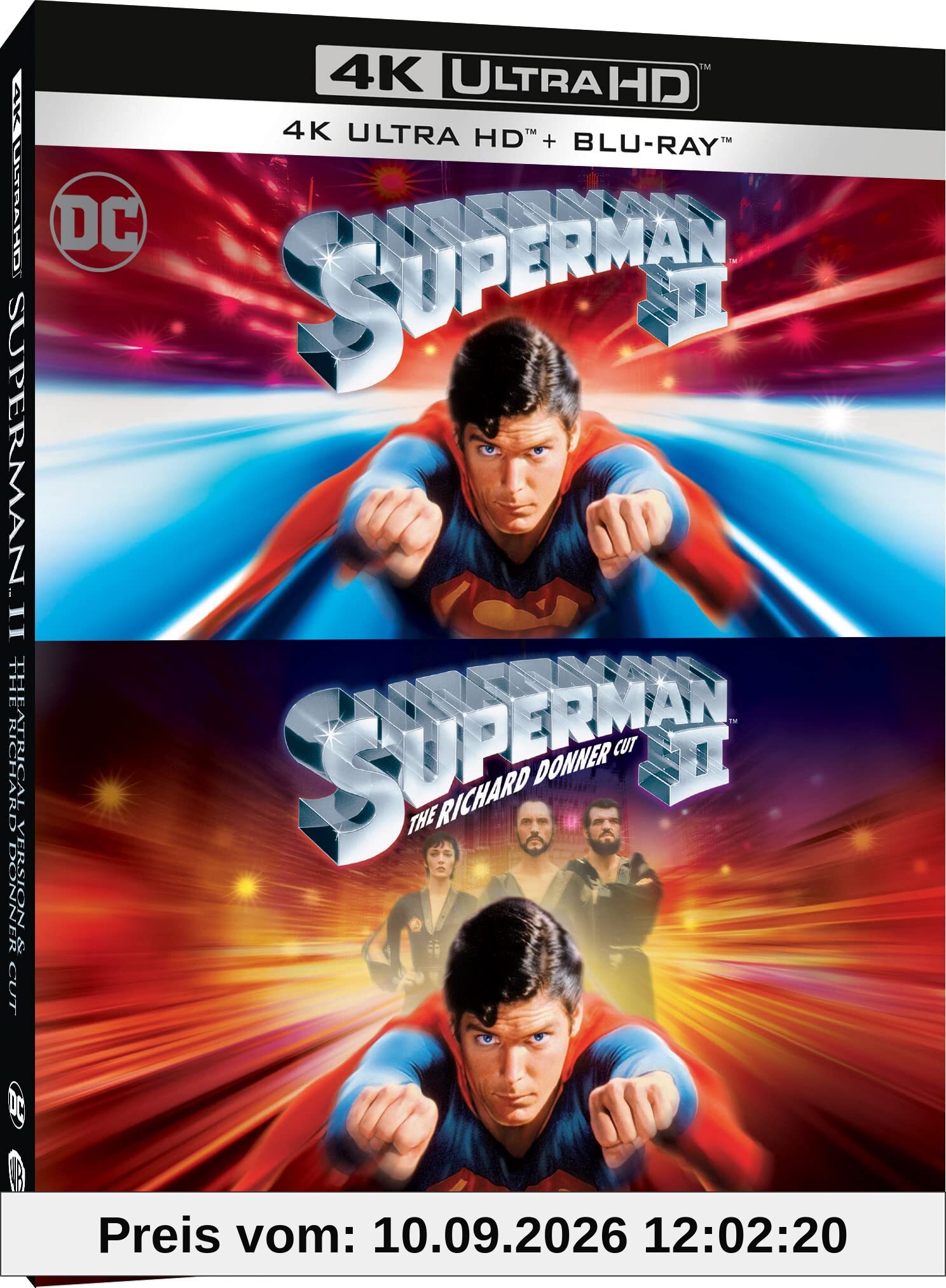 Superman II (Theatrical & Donner Cut) [4K Ultra HD] [1980] [Blu-ray] [2023] [Region Free]