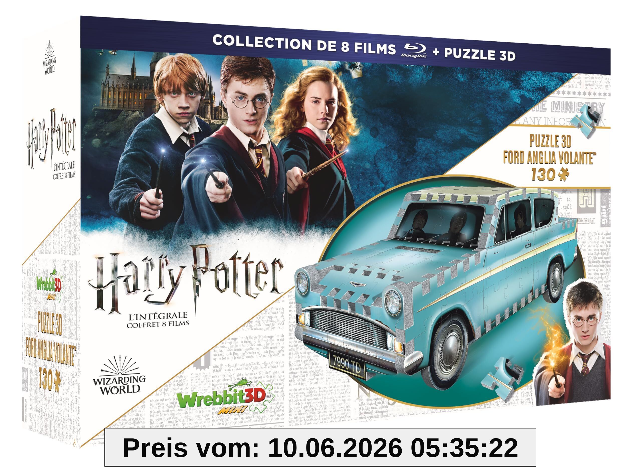 Harry potter - l'intégrale + puzzle 3D ford anglia volante