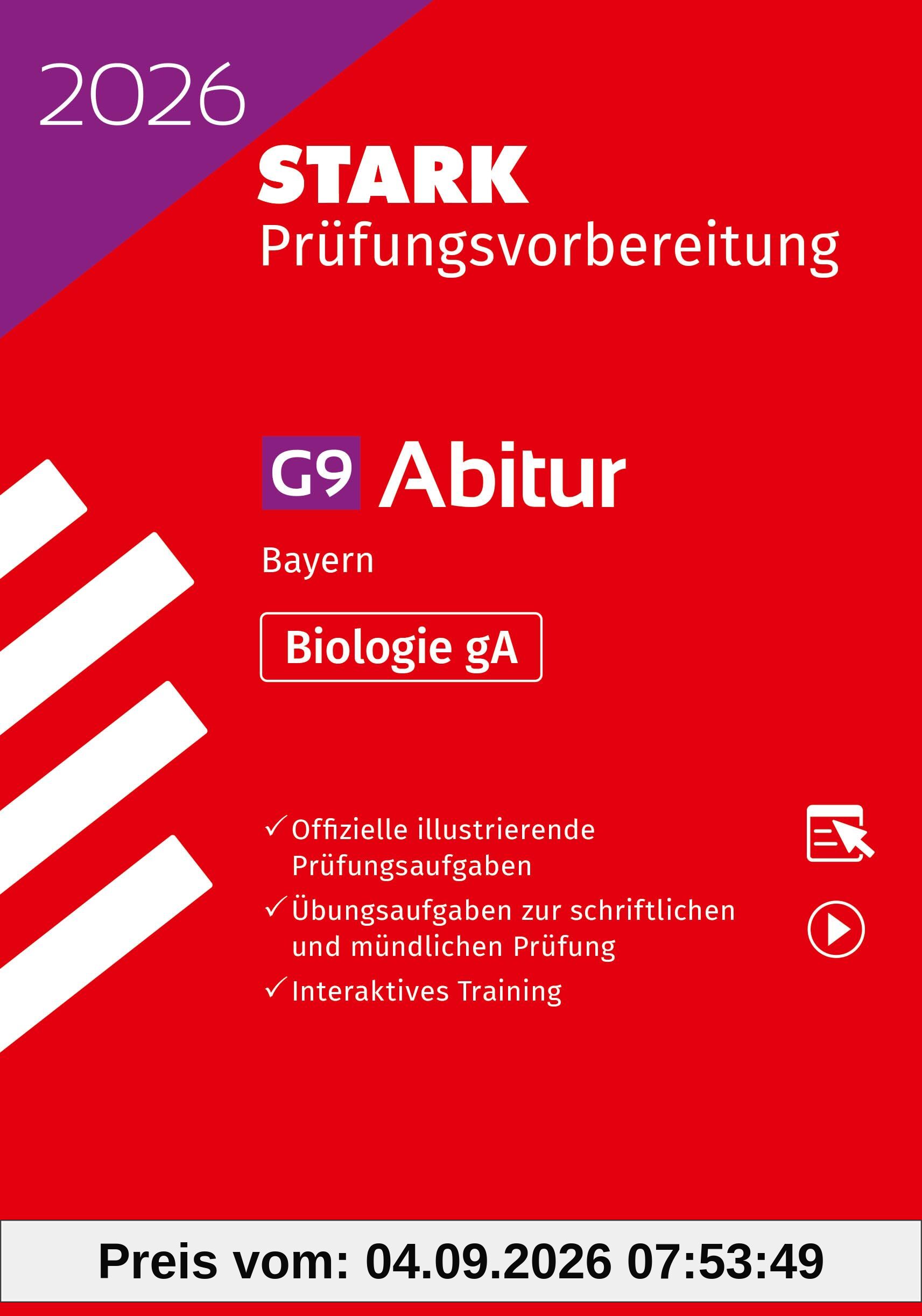 STARK Biologie gA - Abitur 2026 Bayern - Prüfungsvorbereitung (Abitur-Prüfungen)
