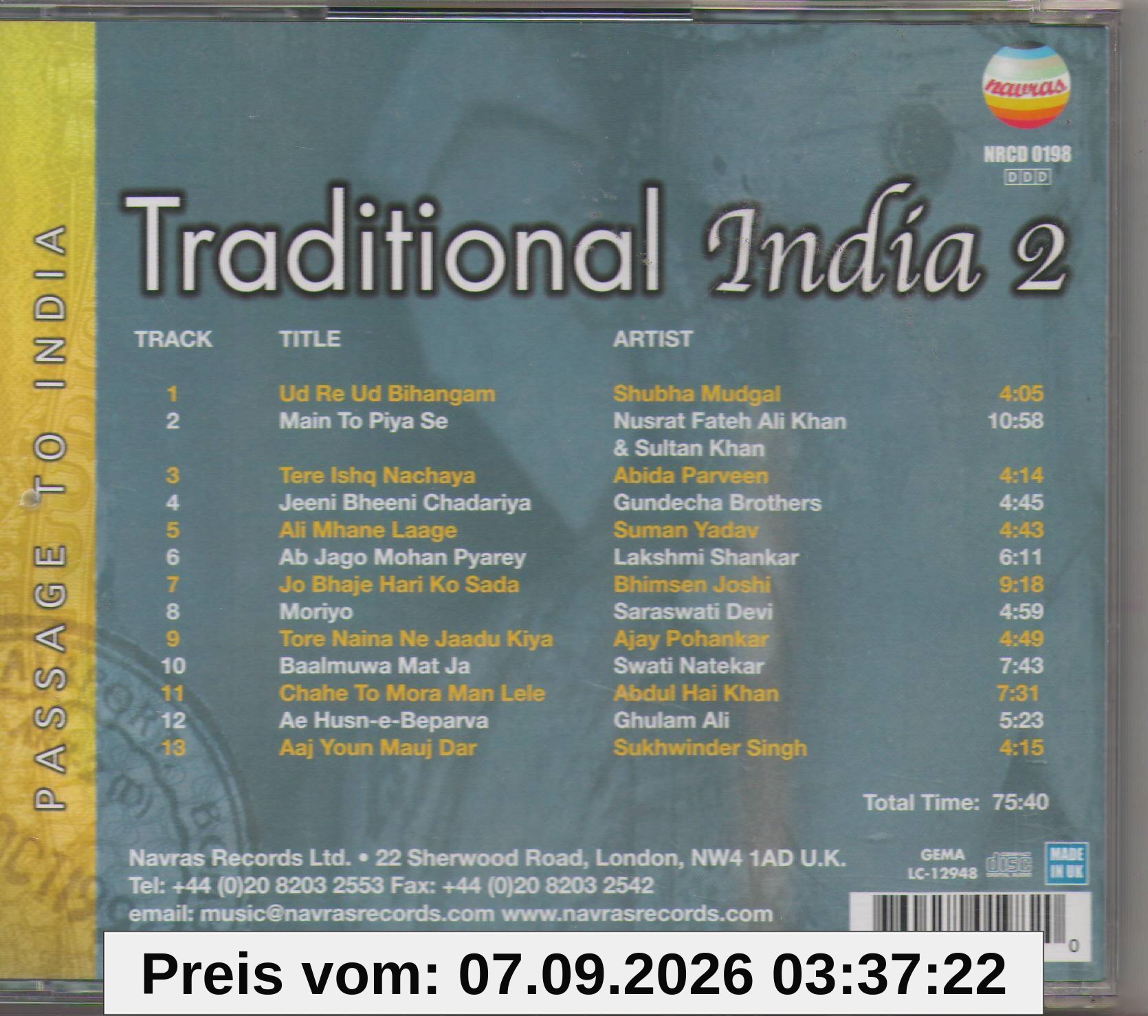 Various - Traditional India Volume 2/Passage To