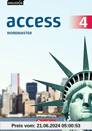 English G Access - Allgemeine Ausgabe: Band 4: 8. Schuljahr - Wordmaster mit Lösungen