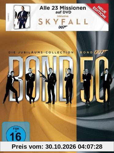 James Bond 007: Die Jubiläums-Collection inkl. Skyfall (23 Discs)
