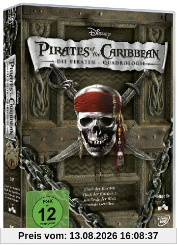 Pirates of the Caribbean - Die Piraten-Quadrologie [4 DVDs]