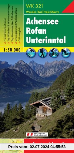 Freytag Berndt Wanderkarten, WK 321, Achensee - Rofan - Unterinntal, GPS, UTM - Maßstab 1:50 000: Wanderkarte. Ortsverze
