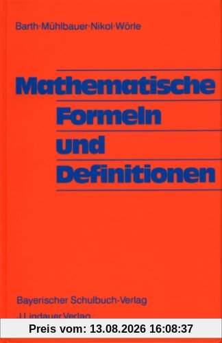 Mathematische Formeln und Definitionen