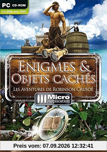 Enigmes et objets cachés : Les aventures de Robinson Crusoe