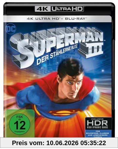 Superman 3: Der stählerne Blitz (4K Ultra HD) (+ Blu-ray)
