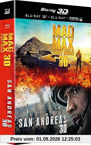 San Andreas + Mad Max : Fury Road - Coffret Blu-Ray 3d