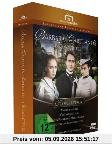 Barbara Cartland's Favourites - Komplettbox (Wagnis der Liebe / Gefährdete Liebe / Ein Phantom in Monte Carlo / Duell der Leidenschaften) [4 DVDs]