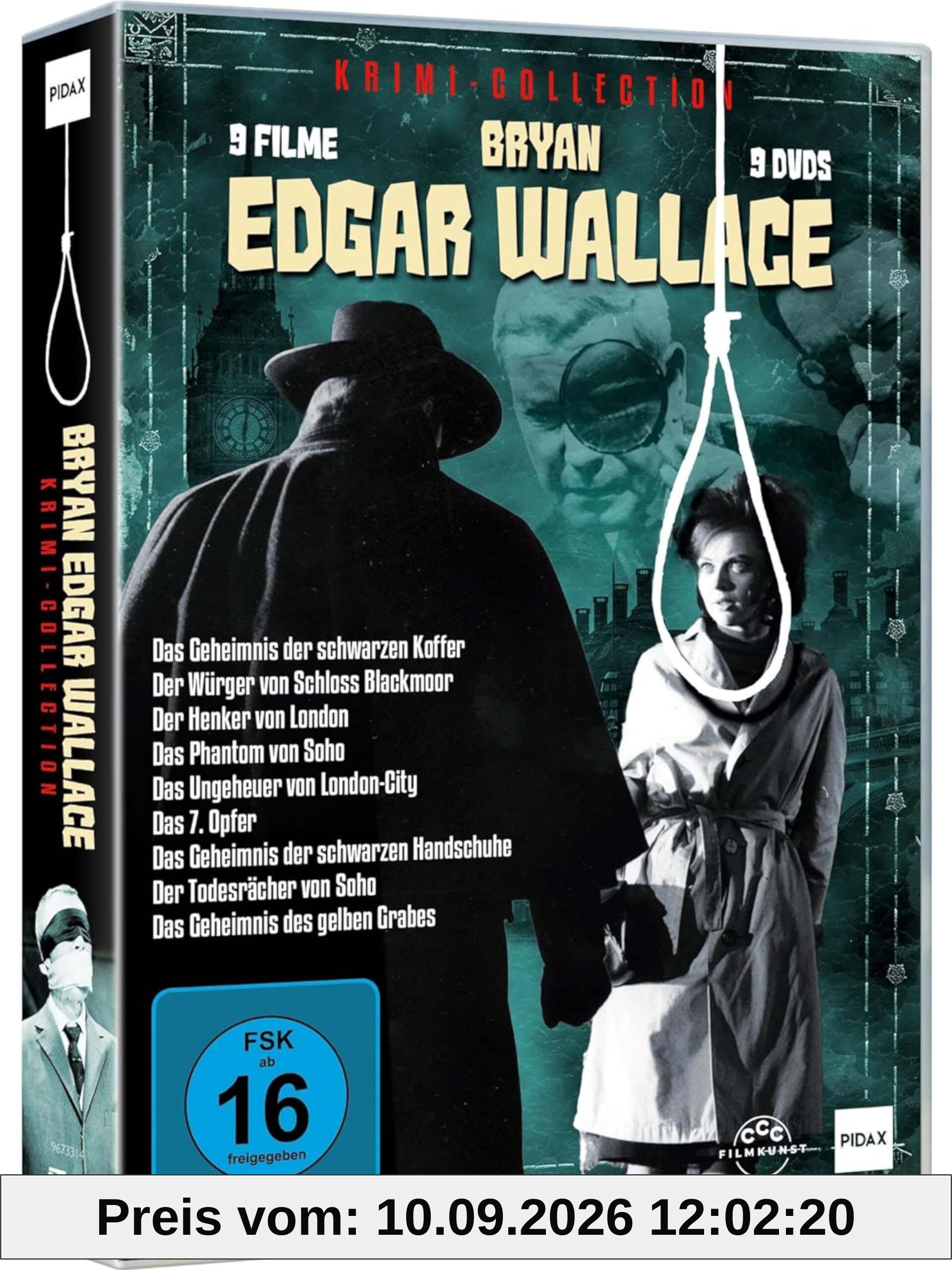 Bryan Edgar Wallace Box - Krimi Collection mit 9 spannenden Meisterwerken