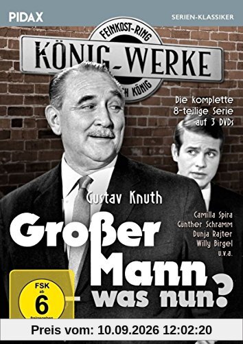 Großer Mann - was nun? / Die komplette 8-teilige Kultserie mit Gustav Knuth (Pidax Serien-Klassiker) [3 DVDs]