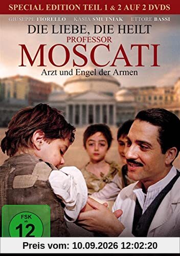 Professor Moscati: Arzt und Engel der Armen - Die Liebe, die heilt (Die komplette 2-tlg. Serie) Berührender Film über die Lebensgeschichte des heiliggesprochen italienischen Arztes Giuseppe Moscati