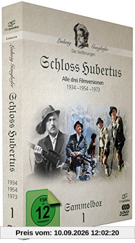 Schloss Hubertus (1934, 1954, 1973) - Die Ganghofer Verfilmungen - Sammelbox 1 (Filmjuwelen) [3 DVDs]