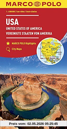MARCO POLO Kontinentalkarte USA 1:4 000 000 (MARCO POLO Kontinental /Länderkarten)