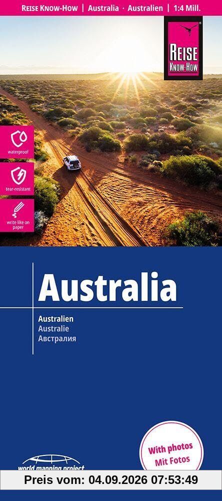 Reise Know-How Landkarte Australien / Australia (1:4.000.000)
