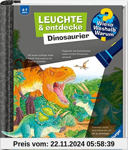 Wieso? Weshalb? Warum? Leuchte und entdecke: Dinosaurier (Taschenlampen-Buch mit Folien und Klappen) (Wieso? Weshalb? Wa