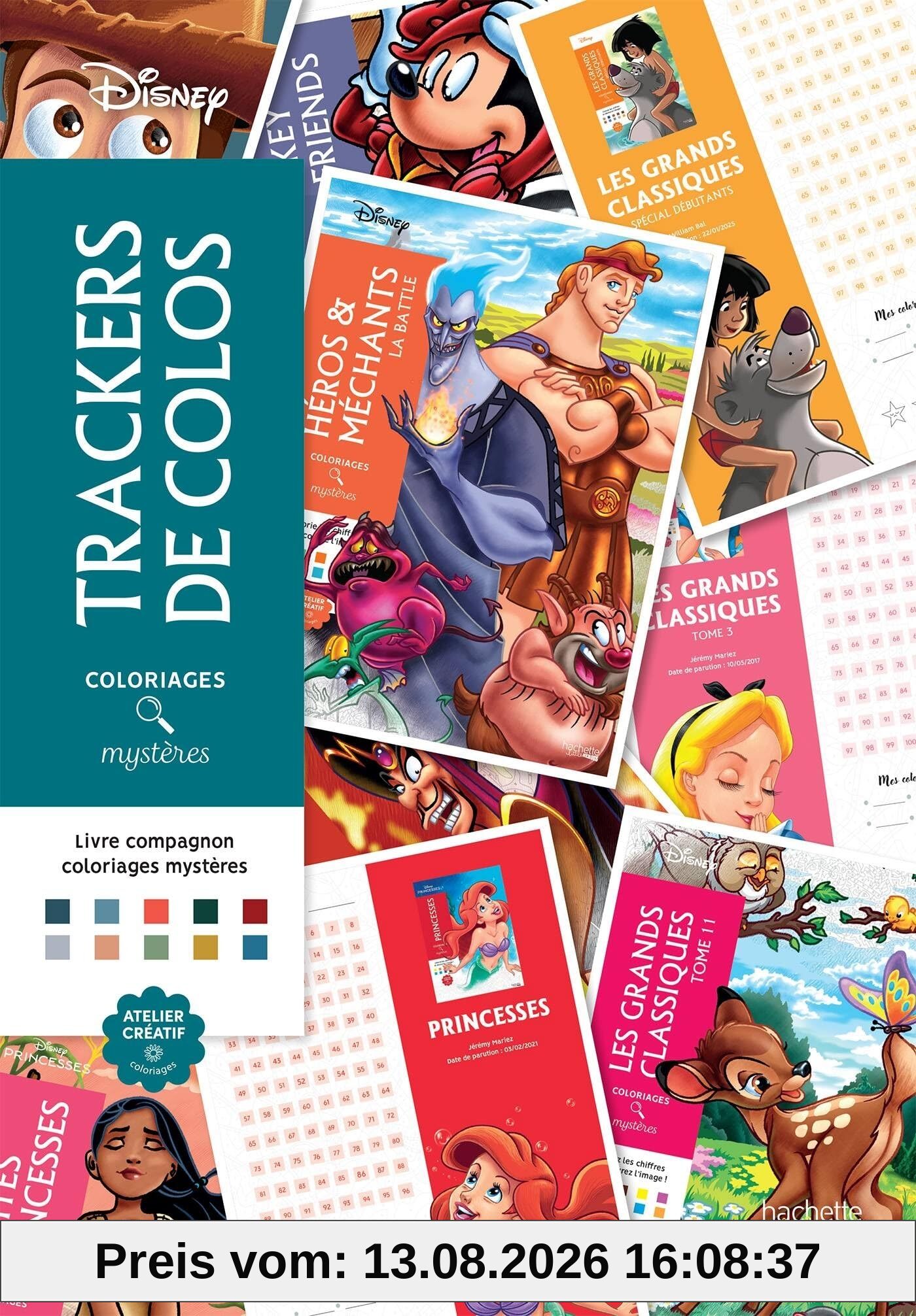 Livre compagnon : Les trackers de coloriages mystères Disney