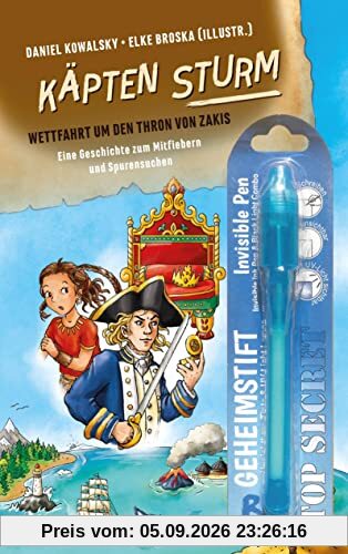 Käpten Sturm - Wettfahrt um den Thron von Zakis: Eine Geschichte zum Mitfiebern und Spurensuchen (Such- und Rätselbücher)