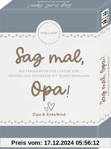 Elma van Vliet Sag mal, Opa!: Ein Spiel für Opa & Enkelkind - Das Fragespiel für tolle & besondere Momente mit deinem En