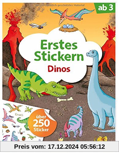 Erstes Stickern Dinos: Über 250 Sticker