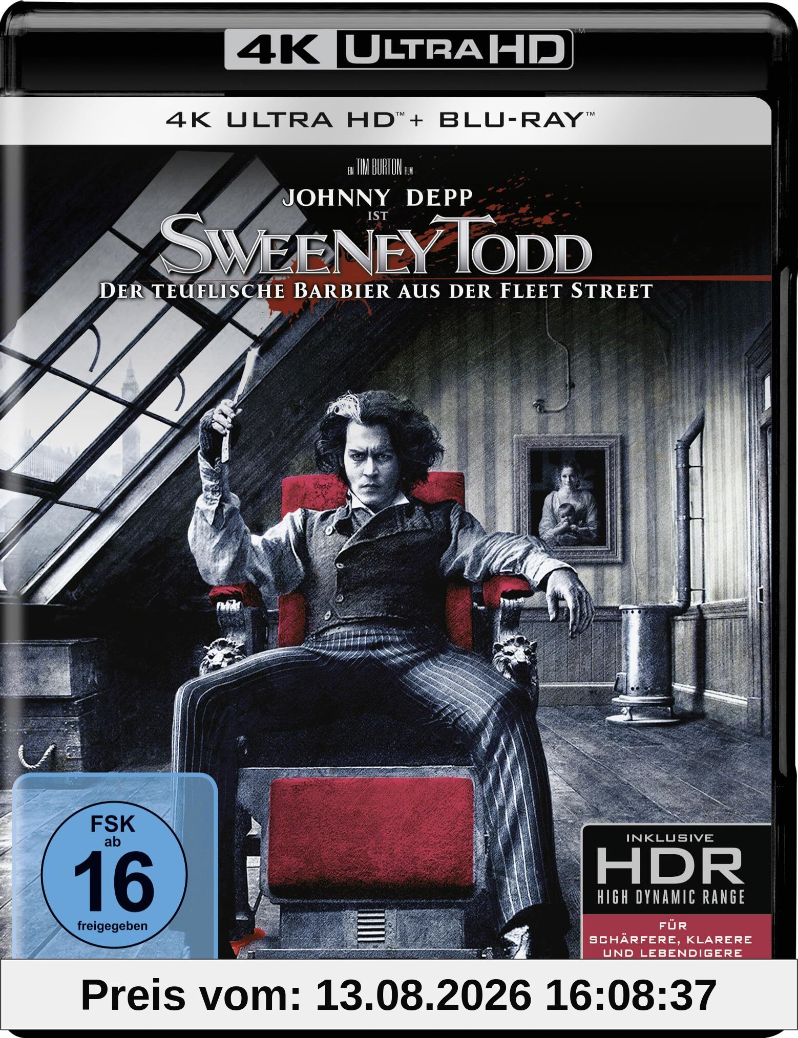 Sweeney Todd: Der teuflische Barbier aus der Fleet Street (4K-UHD+Blu-ray)