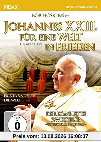 Johannes XXIII - Für eine Welt in Frieden (The Good Pope) - Ungekürzte Fassung / Der komplette Zweiteiler mit Starbesetzung (Pidax Historien-Klassiker)