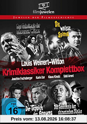 Louis Weinert-Wilton - Krimiklassiker Komplettbox (Der Teppich des Grauens / Die weiße Spinne / Das Geheimnis der schwarzen Witwe / ..chinesischen Nelke) - Filmjuwelen [4 DVDs]