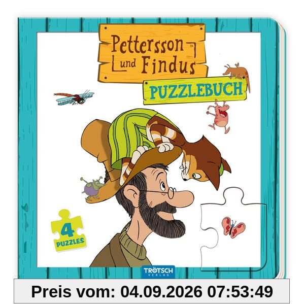 Trötsch Pettersson und Findus Pappenbuch Puzzlebuch: Beschäftigungsbuch Entdeckerbuch Puzzlebuch