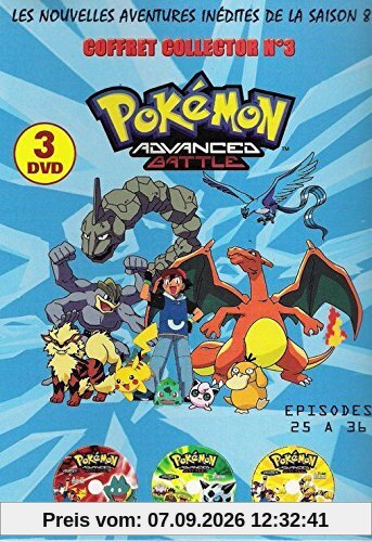 Pokémon advance battle Saison 8 Episodes 25 à 36 Coffret collector N° 3