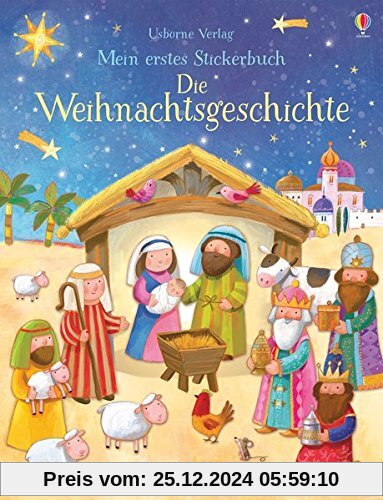 Mein erstes Stickerbuch: Die Weihnachtsgeschichte