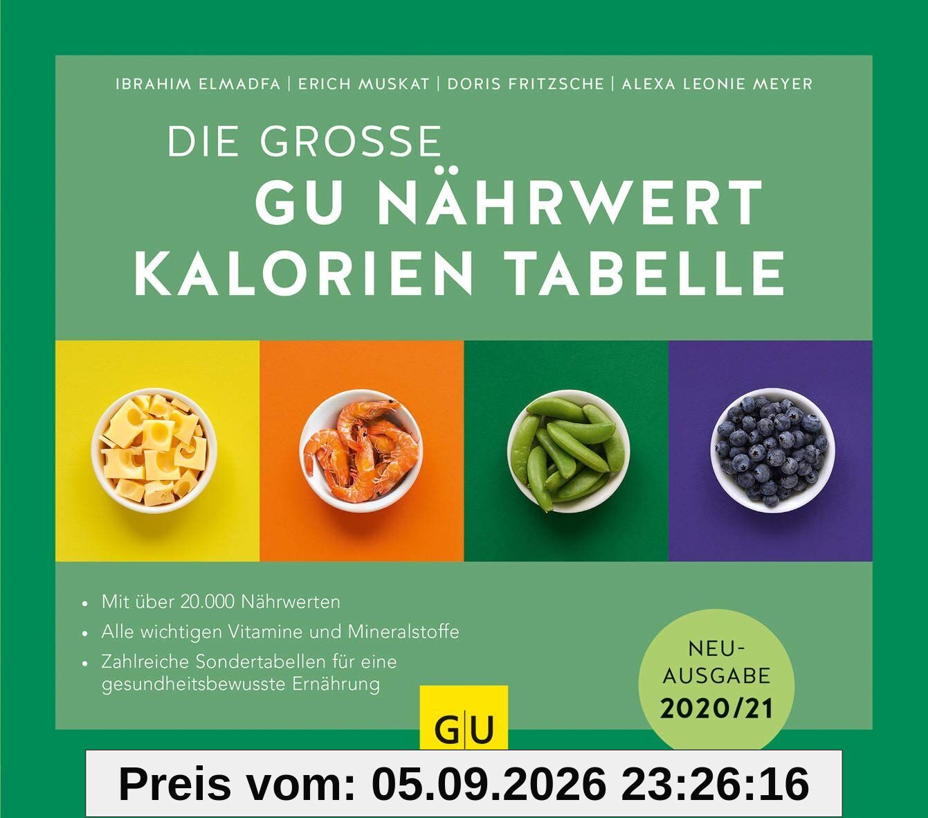 Die große GU Nährwert-Kalorien-Tabelle