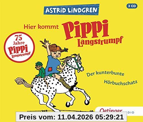 Hier kommt Pippi Langstrumpf!: Der kunterbunte Hörbuchschatz (3CD)