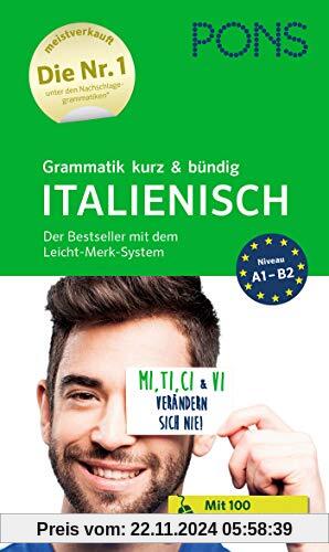 PONS Grammatik kurz und bündig Italienisch: Der Bestseller mit dem Leicht-Merk-System