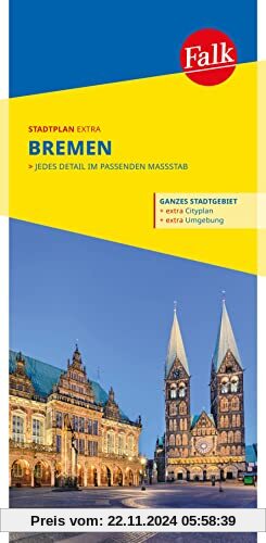 Falk Stadtplan Extra Bremen 1:22.500: mit Ortsteilen von Delmenhorst, Lilienthal, Ritterhude, Stuhr