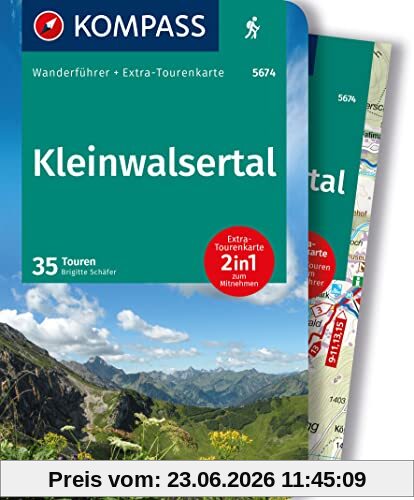 Brigitte Schäfer Kompass Wanderführer Kleinwalsertal, 35 Touren, Mit Extra-Tourenkarte, Gpx-Daten Zum Download