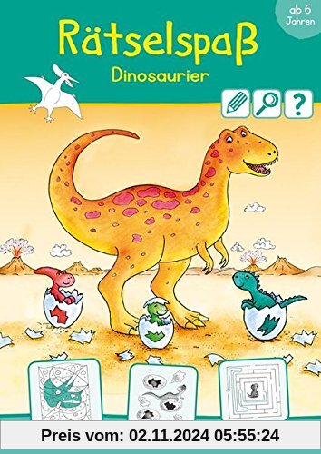 Rätselspaß Dinosaurier ab 6 Jahren