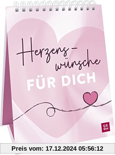 Herzenswünsche für dich: Aufsteller im Hochformat mit Herzenswünschen für die beste Freundin, Mutter, Geschwister und an