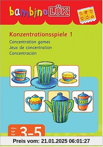 bambinoLÜK-System: bambinoLÜK: Konzentrationsspiele 1: 3-5 Jahre: Für Kinder ab 3 J