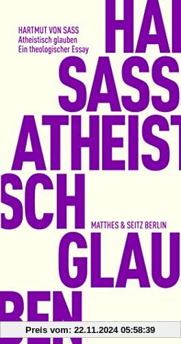 Atheistisch glauben: Ein theologischer Essay (Fröhliche Wissenschaft)