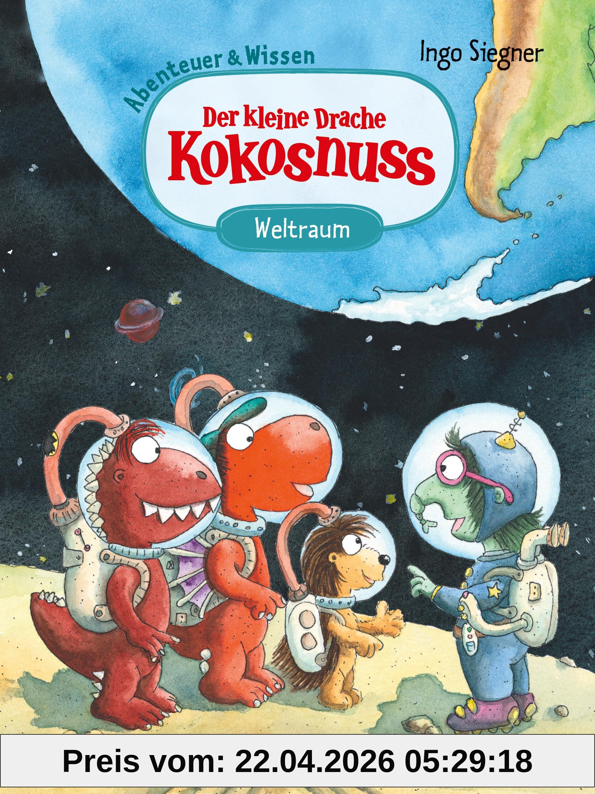 Der kleine Drache Kokosnuss - Abenteuer & Wissen - Weltraum: Doppelband bestehend aus Abenteuer- und Sachbuch-Band ab 6 Jahren