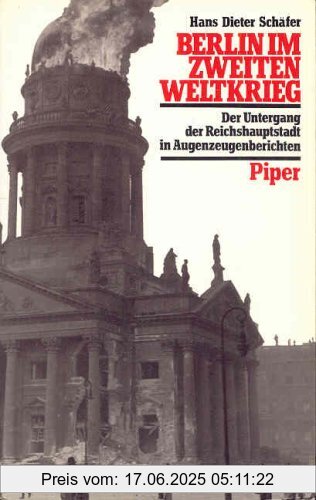 Binding : Broschiert, Label : Piper Verlag GmbH, Publisher : Piper Verlag GmbH, medium : Broschiert, numberOfPages : 390, publicationDate : 1988-08-01, authors : Schäfer, Hans Dieter, languages : german, ISBN : 3492028853