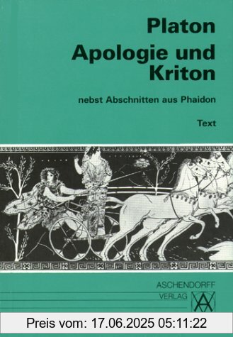 Binding : Taschenbuch, Edition : Neuauflage., Label : Aschendorff Verlag, Publisher : Aschendorff Verlag, medium : Taschenbuch, numberOfPages : 125, publicationDate : 2008-01-01, authors : Platon, languages : ancient_greek, ISBN : 3402022249
