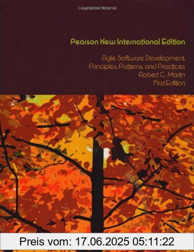 Binding : Taschenbuch, Edition : 01, Label : Prentice Hall International, Publisher : Prentice Hall International, medium : Taschenbuch, numberOfPages : 536, publicationDate : 2013-07-17, authors : Martin, Robert C., languages : english, ISBN : 1292025948