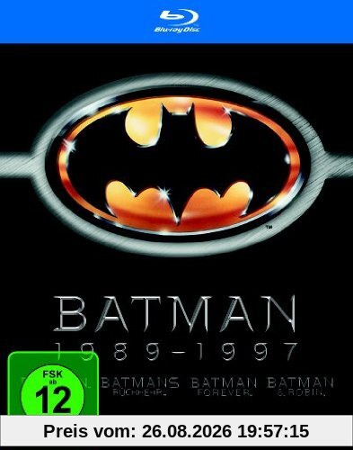 Batman 1989-1997 (Batman / Batmans Rückkehr / Batman Forever / Batman & Robin) [Blu-ray] [4 Blu-rays]