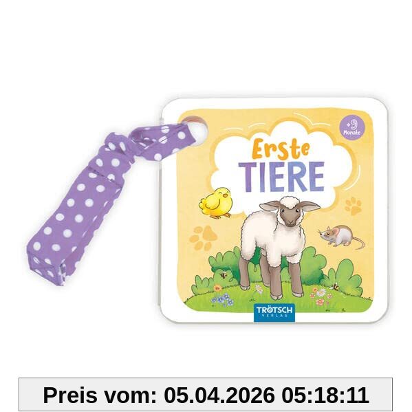 Trötsch Buggy-Buch Erste Tiere: Entdeckerbuch Beschäftigungsbuch Spielbuch Bilderbuch