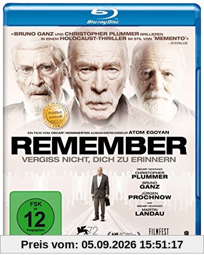 Remember - Vergiss nicht, dich zu erinnern [Blu-ray]
